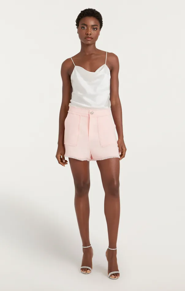 Cinq A Sept Shorts Women Pearl Ditsy Flower Crepe Allen Pale Rose