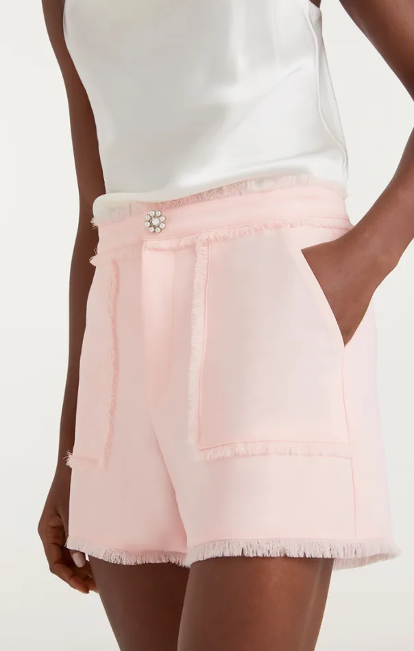 Cinq A Sept Shorts Women Pearl Ditsy Flower Crepe Allen Pale Rose