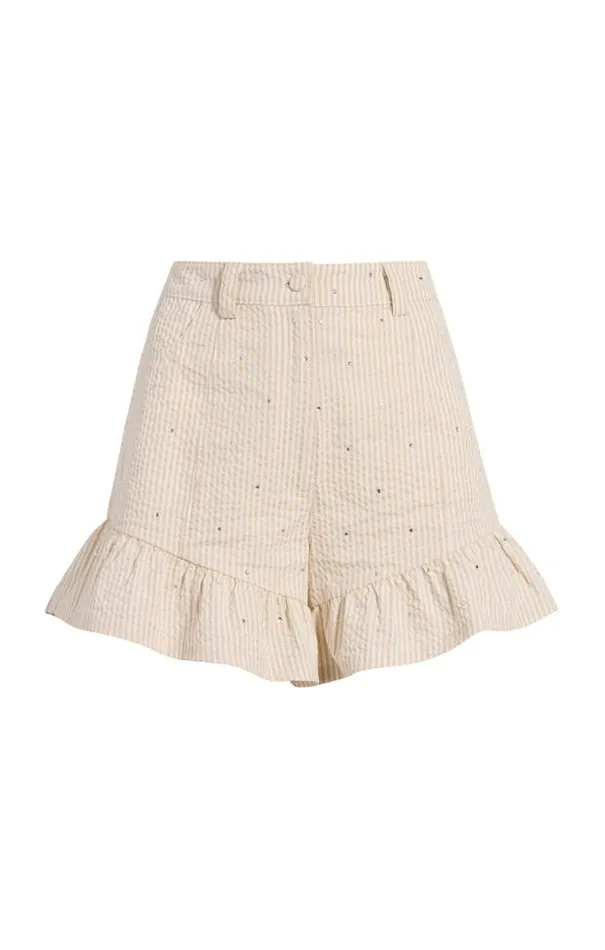 Cinq A Sept Shorts Women Rhinestone Ditsy Neema Short Whiteplaster