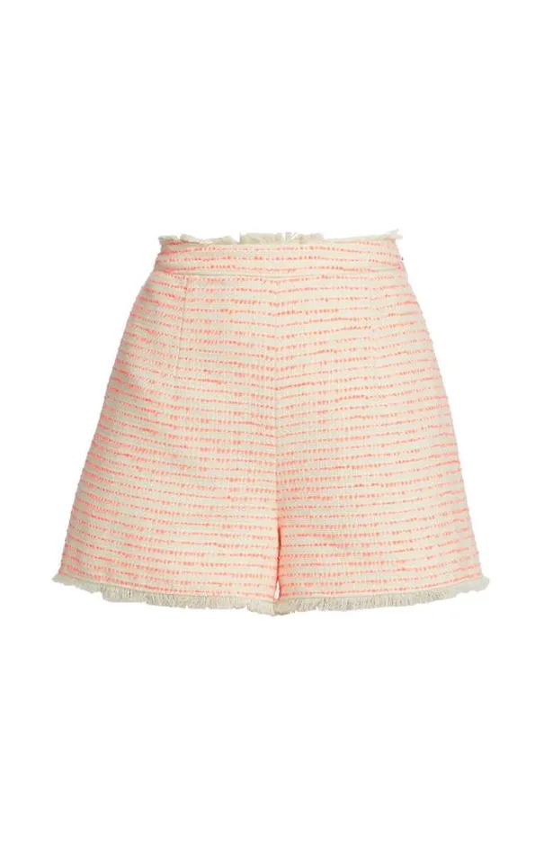 Cinq A Sept Shorts Women Tweed Coronado Short Ivoryneon Coral