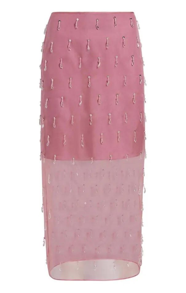 Cinq A Sept Skirts Women Crystal Teardrop Marta Skirt Faded Violet