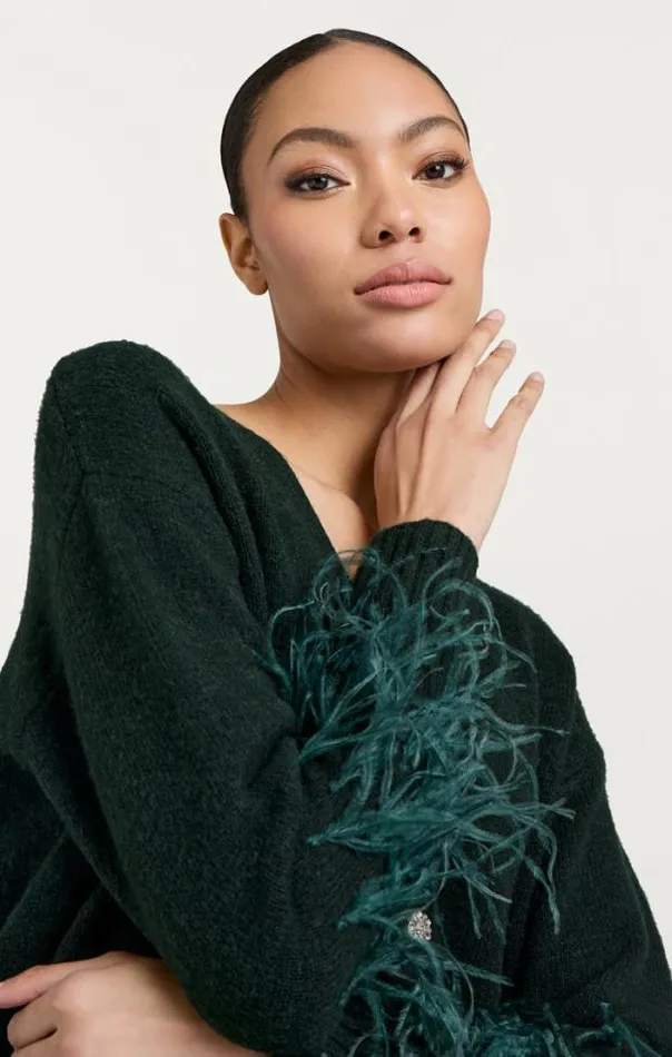 Cinq A Sept Sweaters and Knits Women Briana Cardigan Dark Emerald