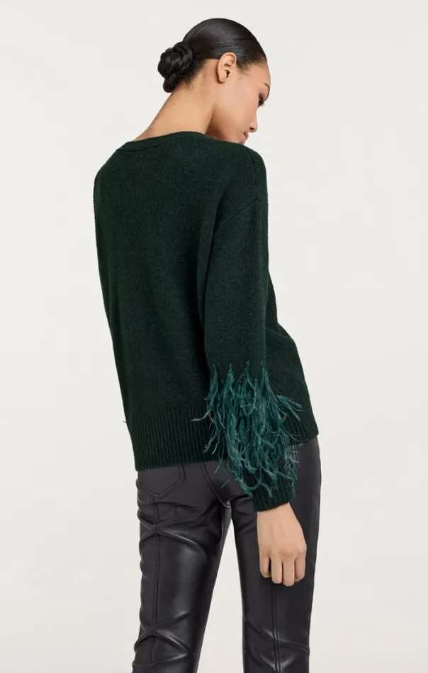 Cinq A Sept Sweaters and Knits Women Briana Cardigan Dark Emerald