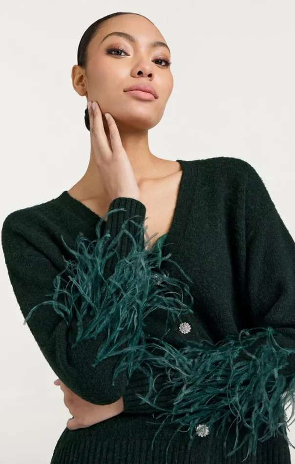 Cinq A Sept Sweaters and Knits Women Briana Cardigan Dark Emerald