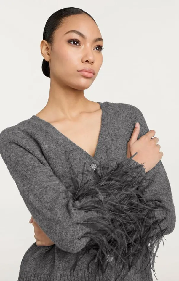 Cinq A Sept Sweaters and Knits Women Briana Cardigan Medium Heather Grey
