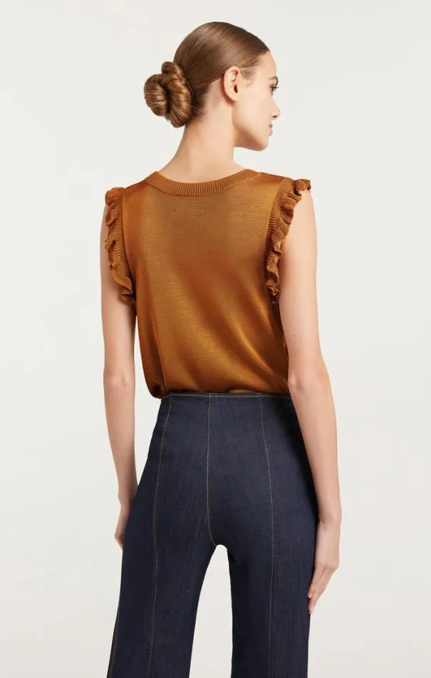 Cinq A Sept Sweaters and Knits Women Knit Lenore Top Pecan