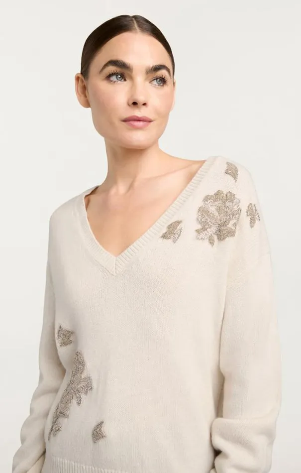 Cinq A Sept Sweaters and Knits Women Maybelline Pullover Ivorysilver
