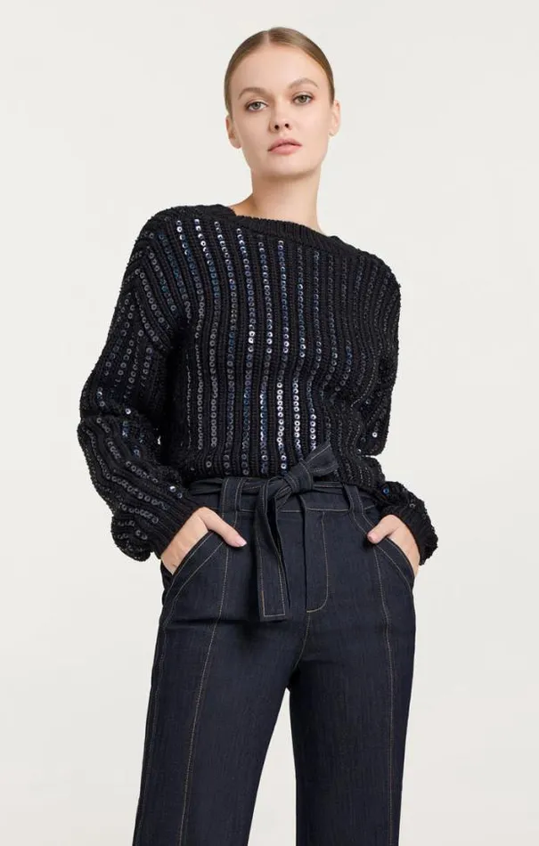 Cinq A Sept Sweaters and Knits Women Phoebe Pullover Navy
