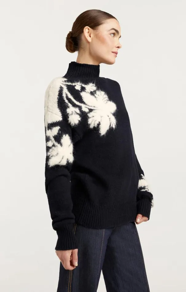 Cinq A Sept Sweaters and Knits Women Sarah Turtleneck Pullover Blackivory