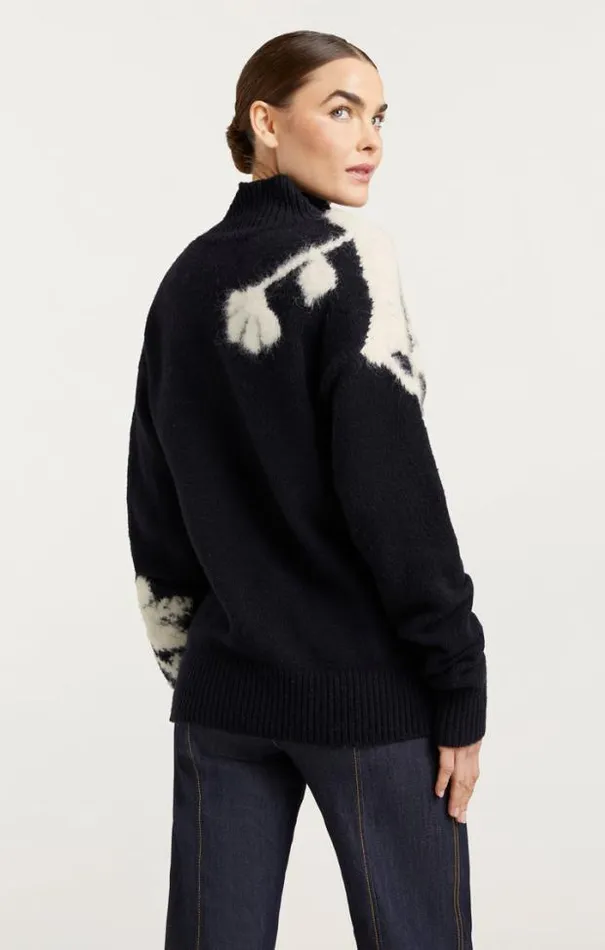 Cinq A Sept Sweaters and Knits Women Sarah Turtleneck Pullover Blackivory