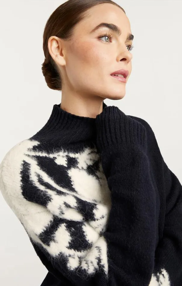 Cinq A Sept Sweaters and Knits Women Sarah Turtleneck Pullover Blackivory