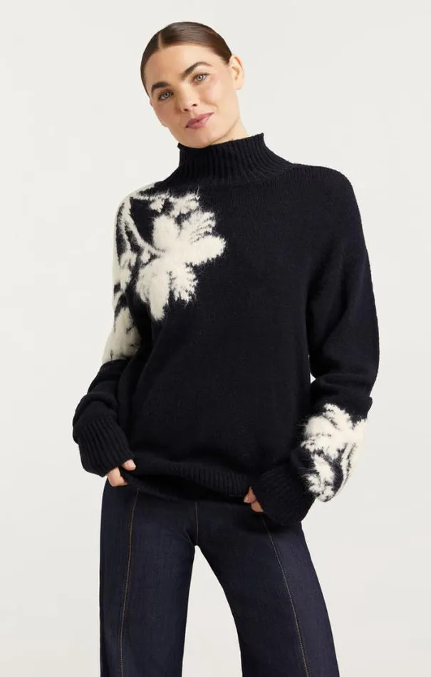 Cinq A Sept Sweaters and Knits Women Sarah Turtleneck Pullover Blackivory