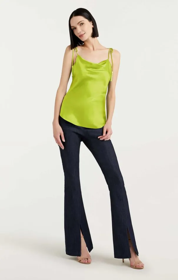 Cinq A Sept Tank Tops and Camisoles Women Beaded Tassel Marta Cami Key Lime