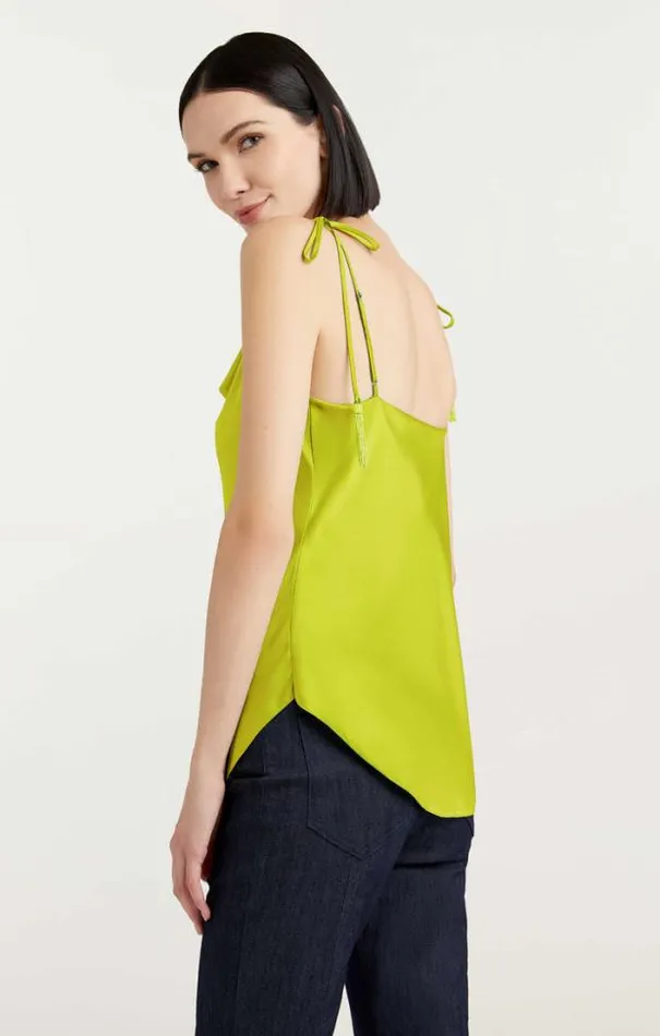 Cinq A Sept Tank Tops and Camisoles Women Beaded Tassel Marta Cami Key Lime