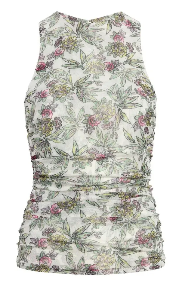 Cinq A Sept Tank Tops and Camisoles Women Botanical Floral Dasha Top Ivory Multi Cinq A Sept Tank Tops and Camisoles Women Botanical Floral Dasha Top Ivory Multi