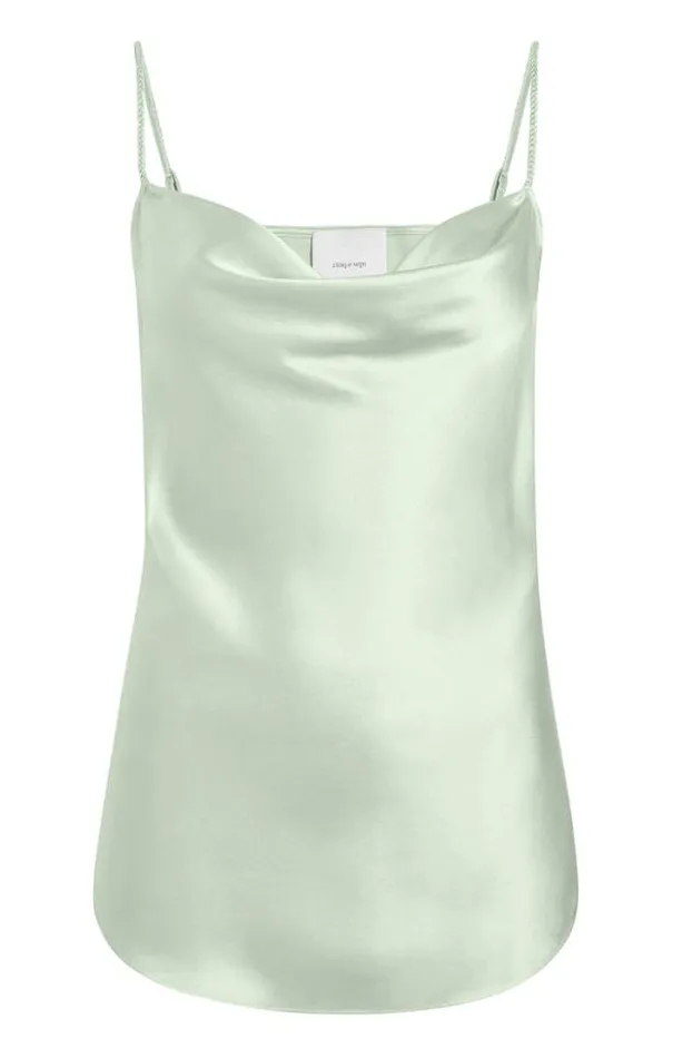 Cinq A Sept Tank Tops and Camisoles Women Braided Marta Cami Celadon
