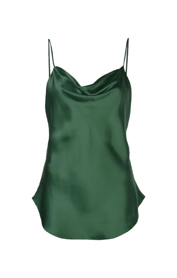 Cinq A Sept Tank Tops and Camisoles Women Marta Cami Dark Emerald