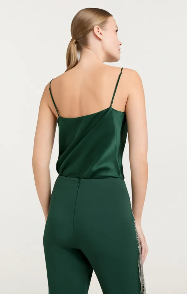 Cinq A Sept Tank Tops and Camisoles Women Marta Cami Dark Emerald