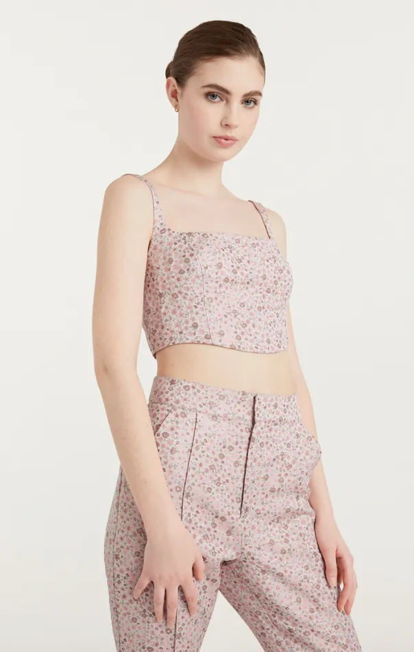 Cinq A Sept Tank Tops and Camisoles Women Porter Top Pale Rose Multi