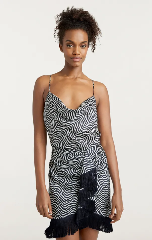 Cinq A Sept Tank Tops and Camisoles Women Zebra Marta Cami Ivorynavy