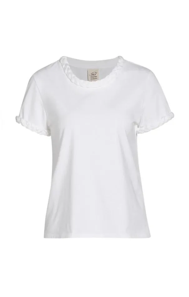 Cinq A Sept Tees Women Braided Tee White