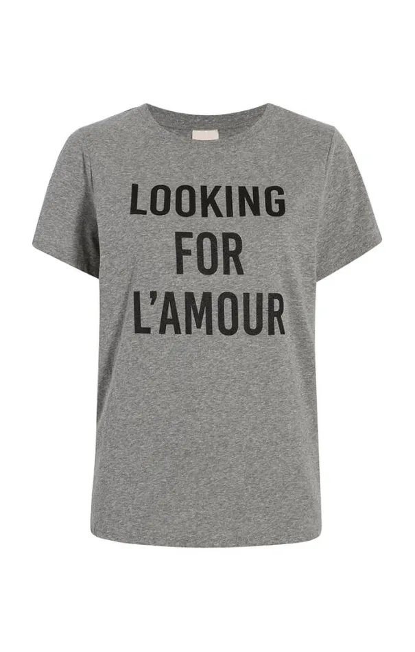 Cinq A Sept Tees Women Looking For L039amour Tee Heather Greyblack