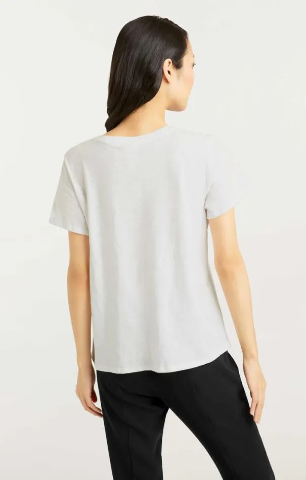 Cinq A Sept Tees Women Rhinestone Let Love In Tee Whiteblack