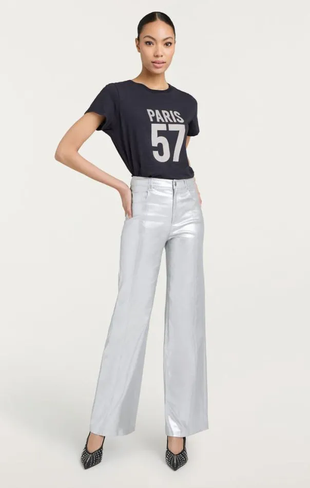 Cinq A Sept Tees Women Rhinestone Paris 57 Tee Navywhite