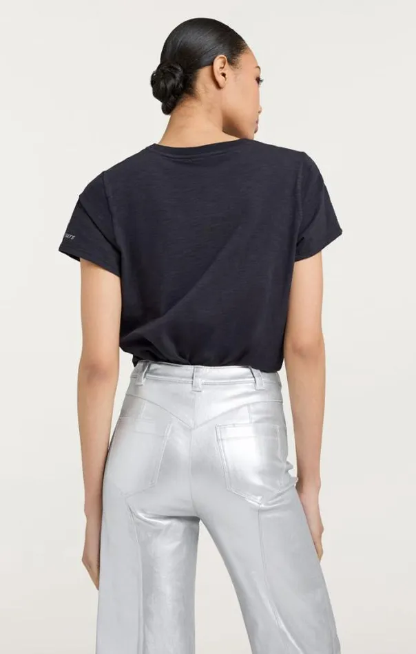 Cinq A Sept Tees Women Rhinestone Paris 57 Tee Navywhite