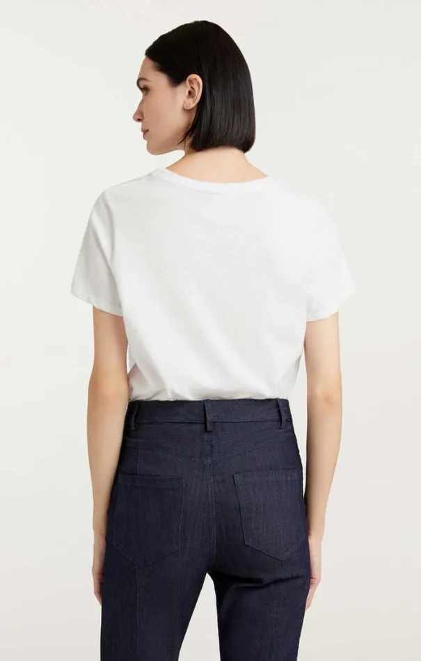 Cinq A Sept Tees Women Smiley New York Tee Whiteblack