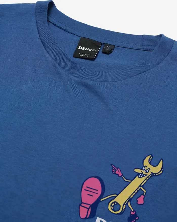 City Wide Tee Regular Fit 8211 Dusty Blue Men Deus Ex Machina Tees City Wide Tee Regular Fit 8211 Dusty Blue Men Deus Ex Machina Tees
