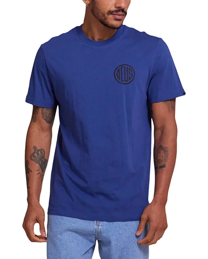 Clutch Tee 8211 Smoke Blue Men Deus Ex Machina Tees
