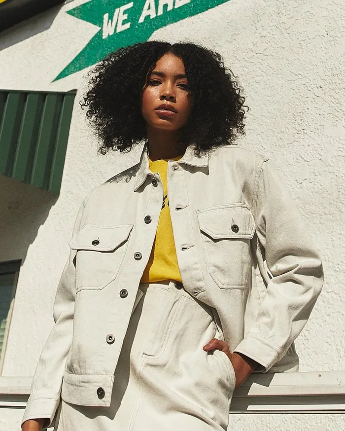 Coby Denim Jacket 8211 Bleached White Women Deus Ex Machina Outerwear
