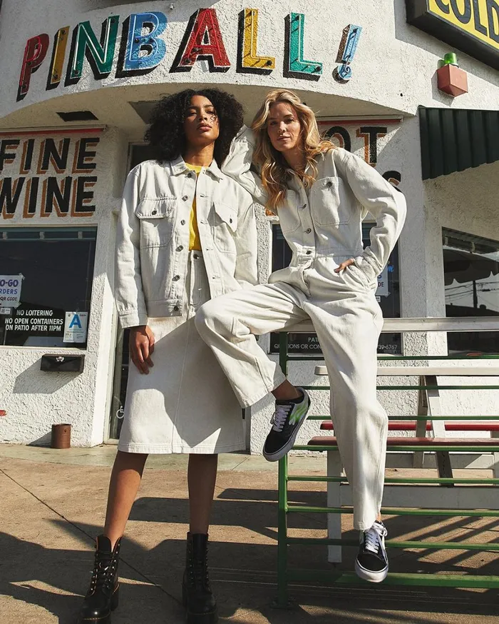Coby Denim Jacket 8211 Bleached White Women Deus Ex Machina Outerwear Coby Denim Jacket 8211 Bleached White Women Deus Ex Machina Outerwear