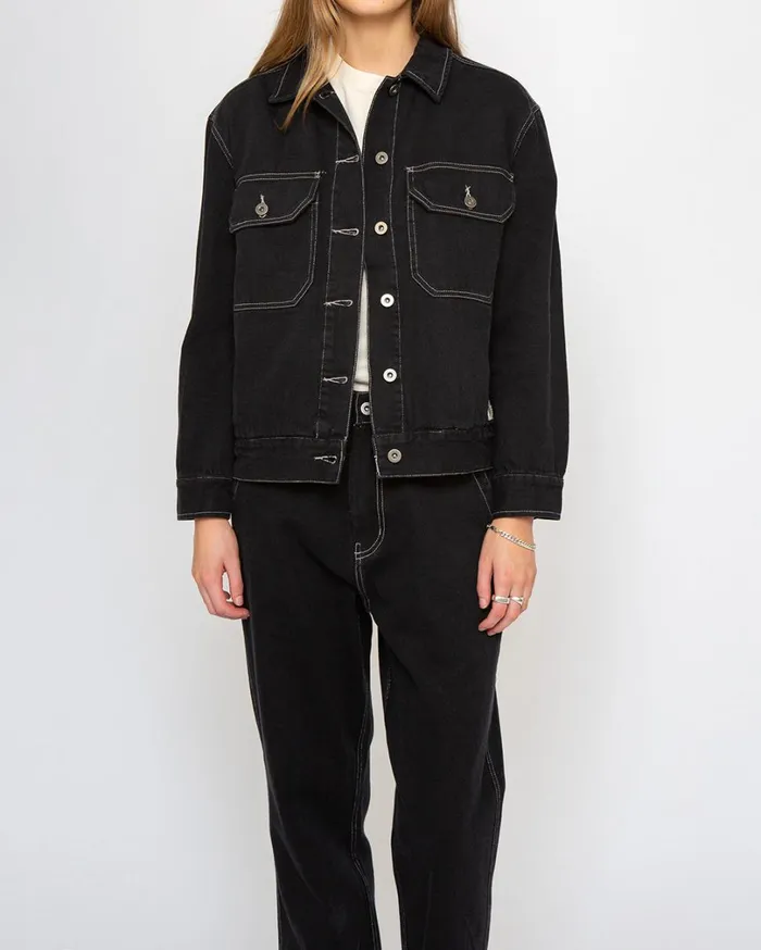 Coby Jacket Oversized Fit 8211 Black Women Deus Ex Machina Outerwear