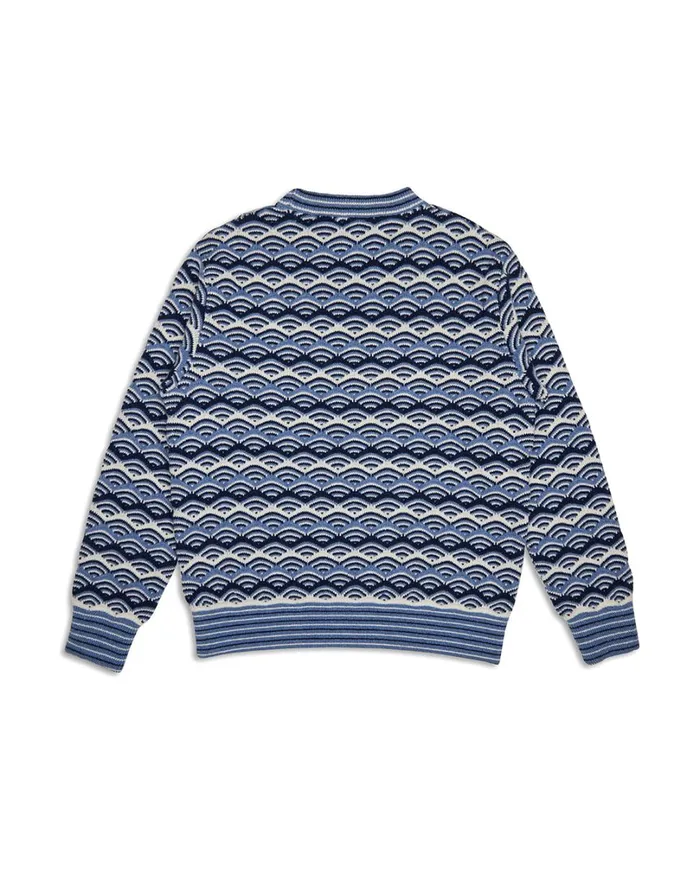 Comber Knit Sweater 8211 Maui Blue Men Deus Ex Machina Knitwear Comber Knit Sweater 8211 Maui Blue Men Deus Ex Machina Knitwear