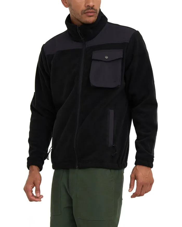 Cordura Polatec Fleece 8211 Black Men Deus Ex Machina Hoodies and Sweaters