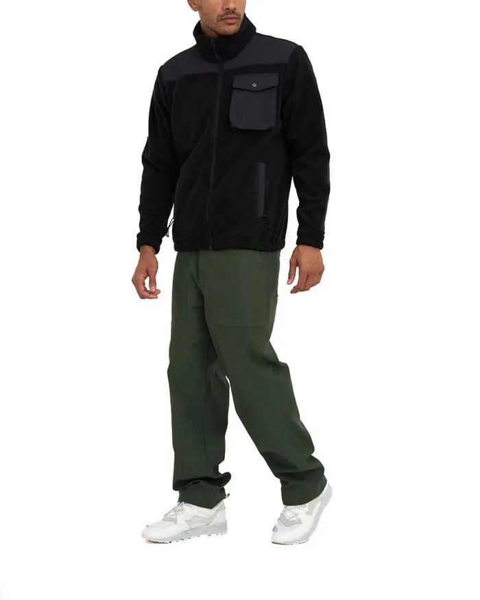 Cordura Polatec Fleece 8211 Black Men Deus Ex Machina Hoodies and Sweaters