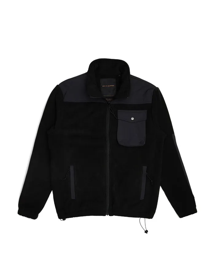 Cordura Polatec Fleece 8211 Black Men Deus Ex Machina Hoodies and Sweaters