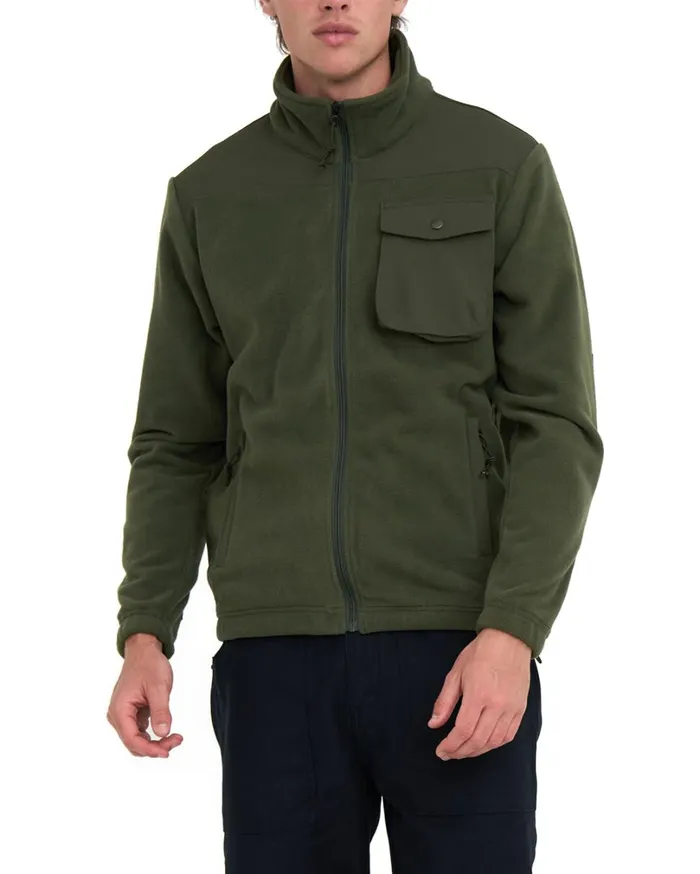 Cordura Polatec Fleece 8211 Olive Men Deus Ex Machina Hoodies and Sweaters