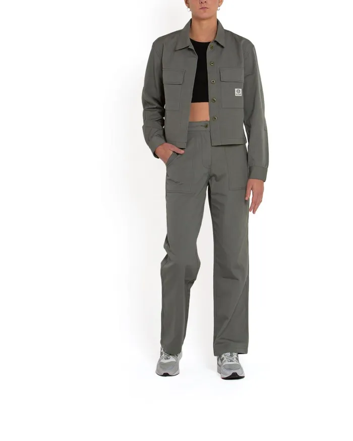 Cropped BDU Shirt 8211 Agave Green Women Deus Ex Machina Outerwear Cropped BDU Shirt 8211 Agave Green Women Deus Ex Machina Outerwear