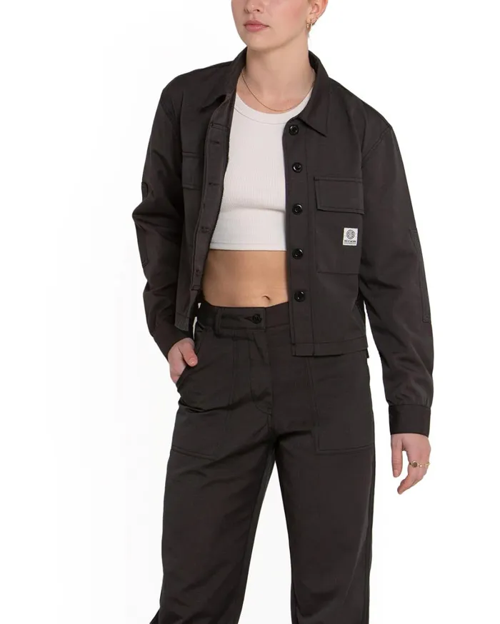 Cropped BDU Shirt 8211 Anthracite Women Deus Ex Machina Outerwear