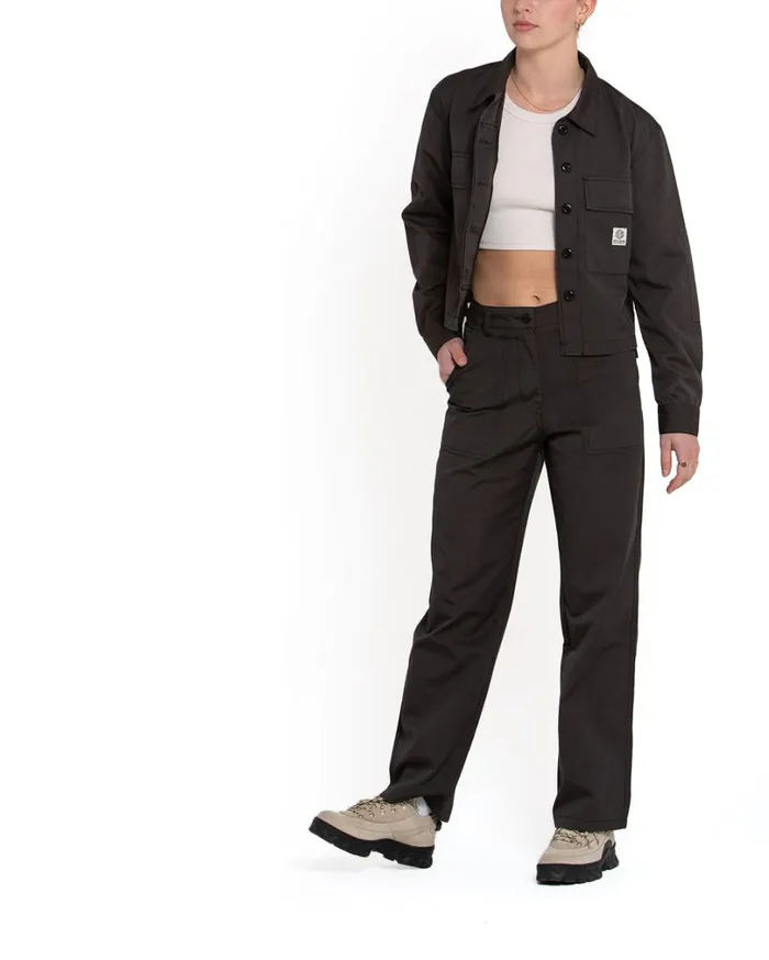 Cropped BDU Shirt 8211 Anthracite Women Deus Ex Machina Outerwear Cropped BDU Shirt 8211 Anthracite Women Deus Ex Machina Outerwear