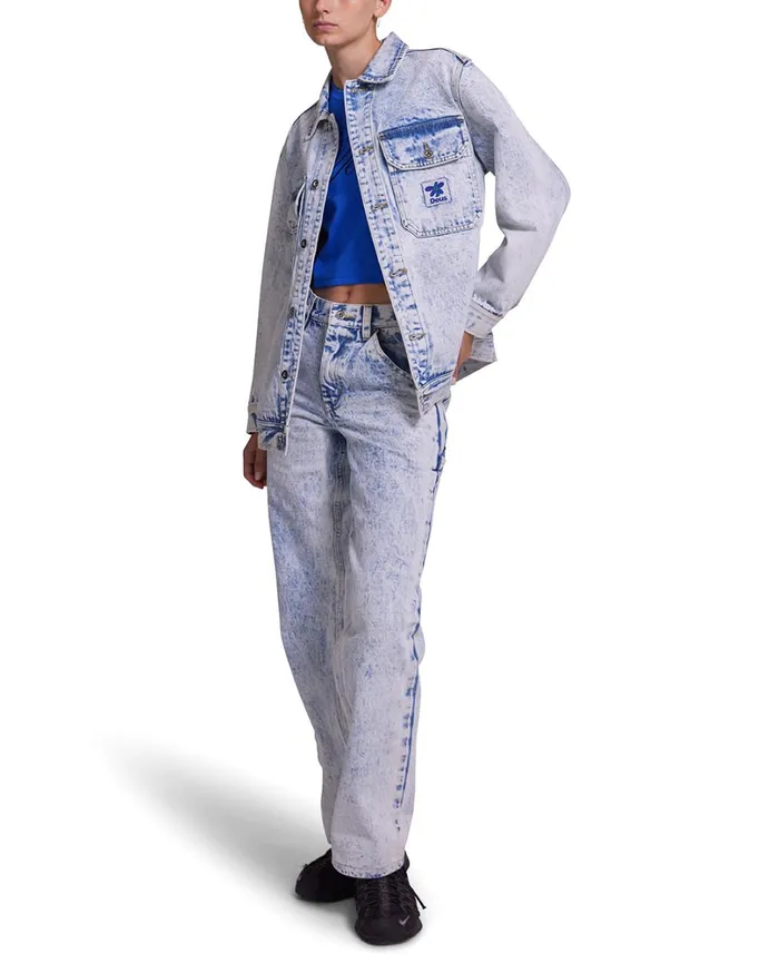 Crosby Work Jacket 8211 Indigo Acid Stonewash Women Deus Ex Machina Outerwear Crosby Work Jacket 8211 Indigo Acid Stonewash Women Deus Ex Machina Outerwear