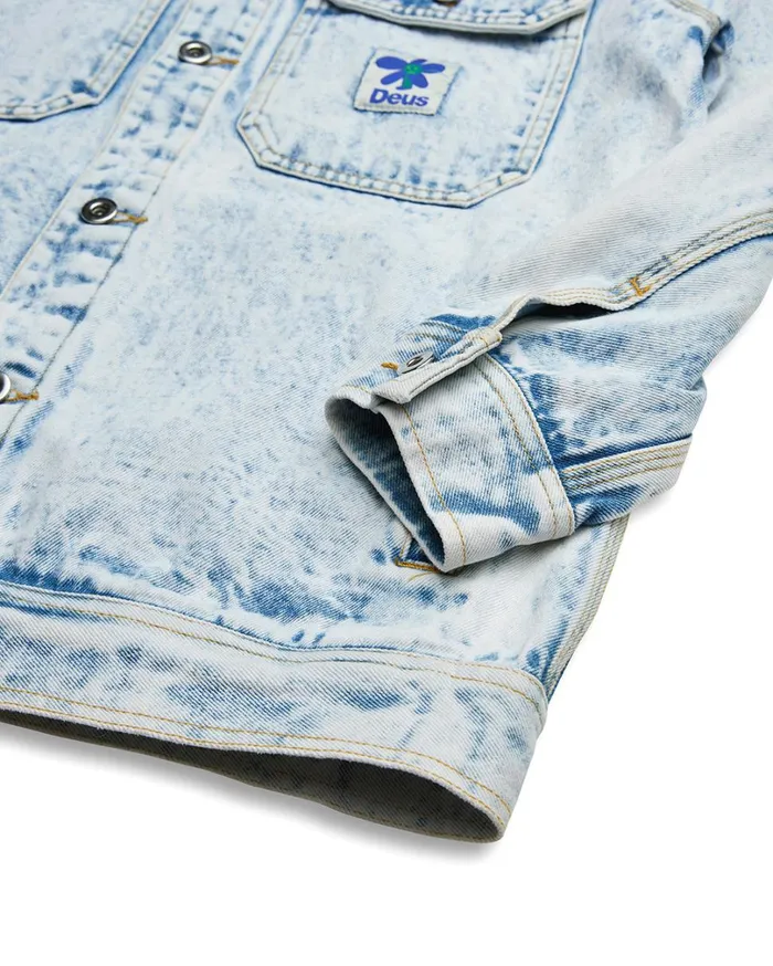 Crosby Work Jacket 8211 Indigo Acid Stonewash Women Deus Ex Machina Outerwear Crosby Work Jacket 8211 Indigo Acid Stonewash Women Deus Ex Machina Outerwear