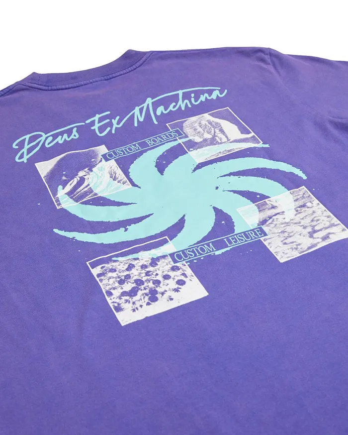 Custom Leisure Tee 8211 Deep Blue Men Deus Ex Machina Tees Custom Leisure Tee 8211 Deep Blue Men Deus Ex Machina Tees