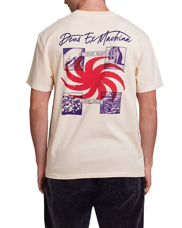 Custom Leisure Tee 8211 Dirty White Men Deus Ex Machina Tees Custom Leisure Tee 8211 Dirty White Men Deus Ex Machina Tees