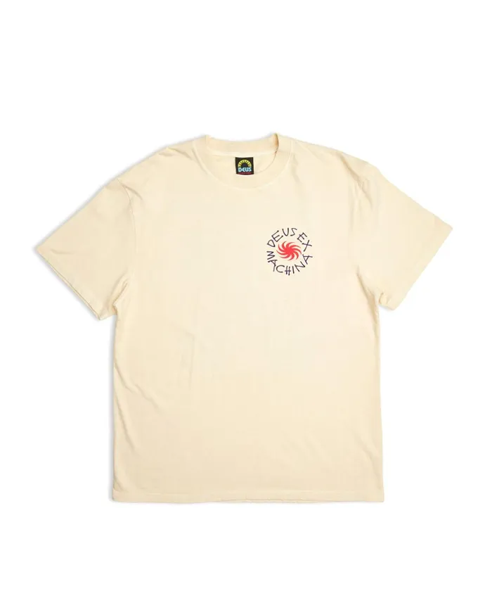 Custom Leisure Tee 8211 Dirty White Men Deus Ex Machina Tees Custom Leisure Tee 8211 Dirty White Men Deus Ex Machina Tees