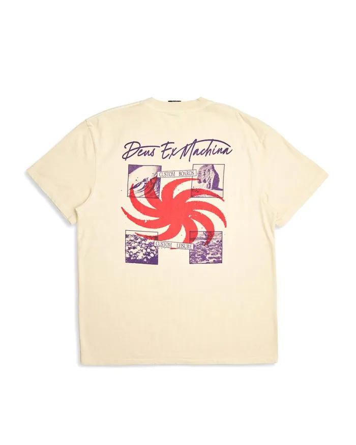Custom Leisure Tee 8211 Dirty White Men Deus Ex Machina Tees Custom Leisure Tee 8211 Dirty White Men Deus Ex Machina Tees