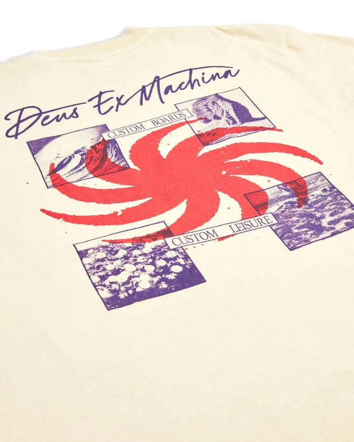 Custom Leisure Tee 8211 Dirty White Men Deus Ex Machina Tees Custom Leisure Tee 8211 Dirty White Men Deus Ex Machina Tees